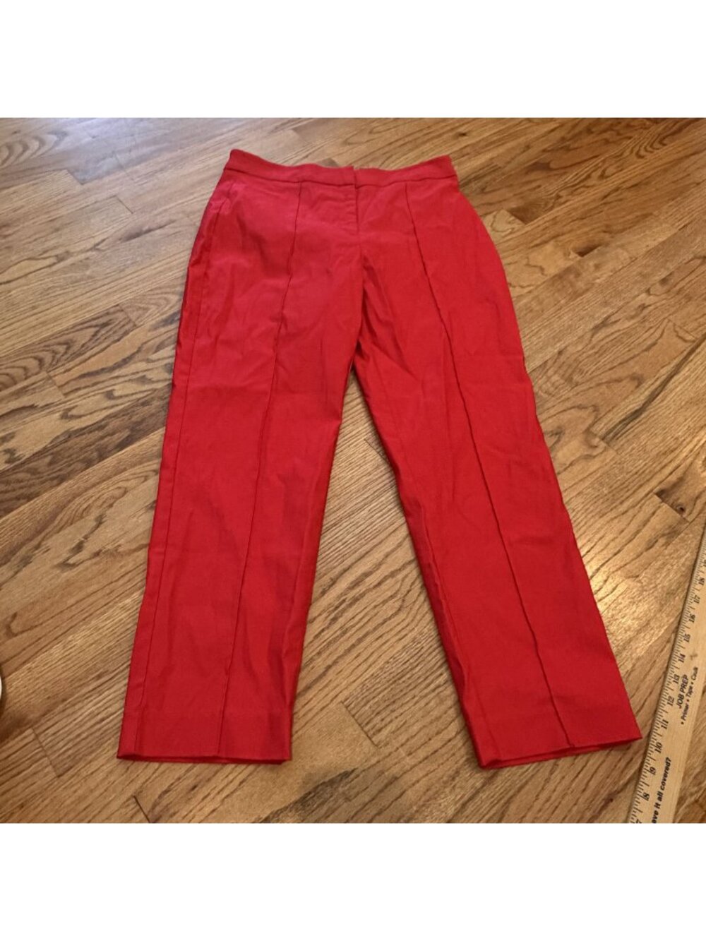 Worthington Womens Slim Leg Dress Pants New Size 10 Red